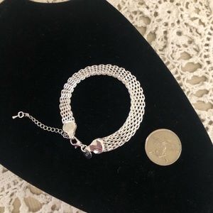 NWOT 925 Sterling Silver Stamped Bracelet
